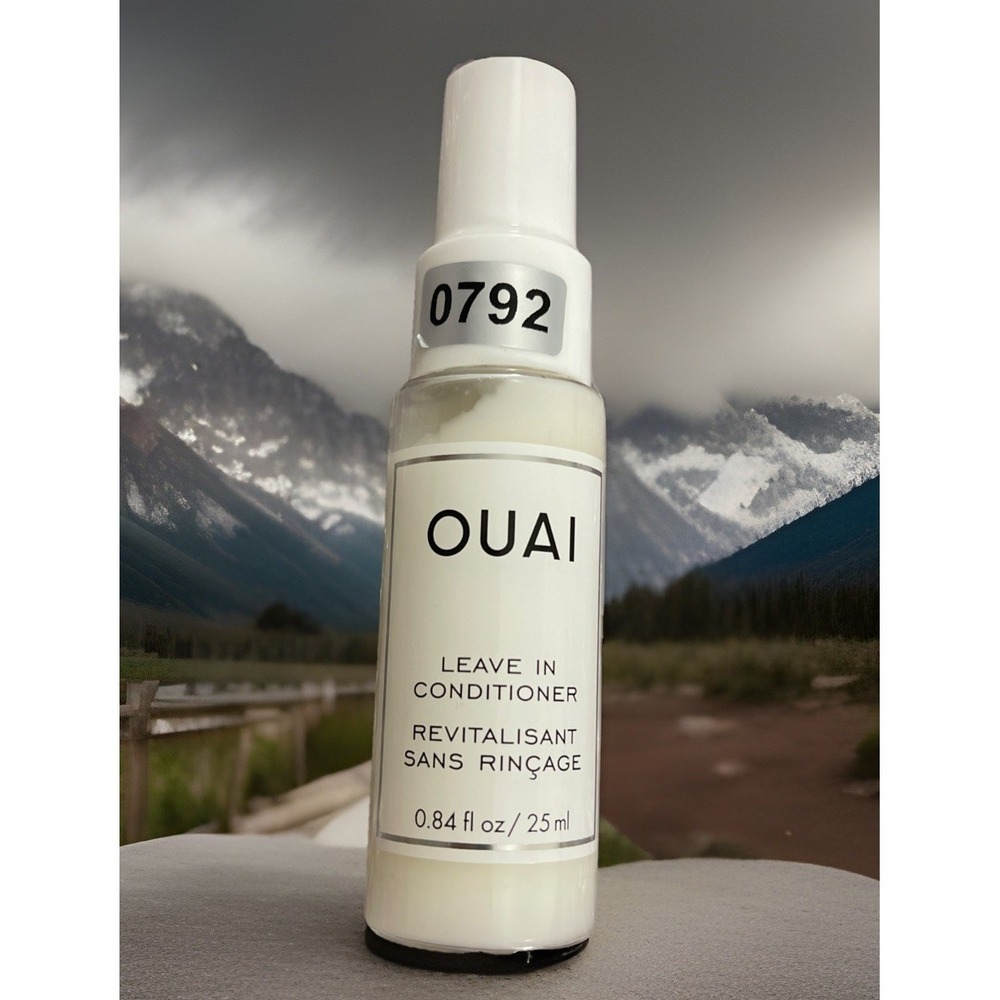 OUAI Leave In Conditioner ~ Travel Size 0.84 Fl Oz‎ Bag Packable Vacation Money
